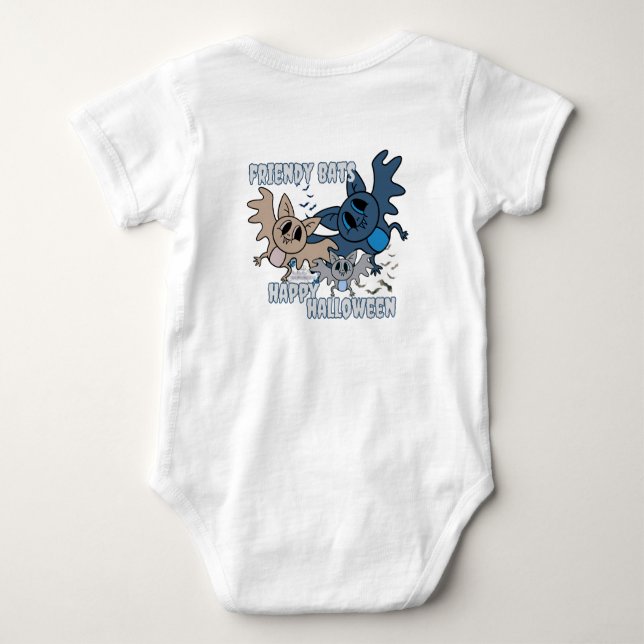 Fledermäuse Baby Strampler (Rückseite)