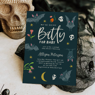 Fledermäuse Batty für Babydusche Einladung