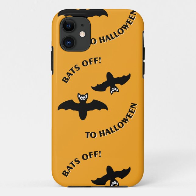 Fledermäuse bis Halloween-Orange-Platz Case-Mate iPhone Hülle (Rückseite)