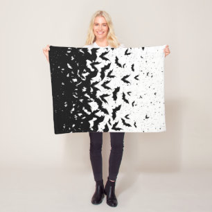 Fledermäuse Halloween Horror Vampire Fleecedecke