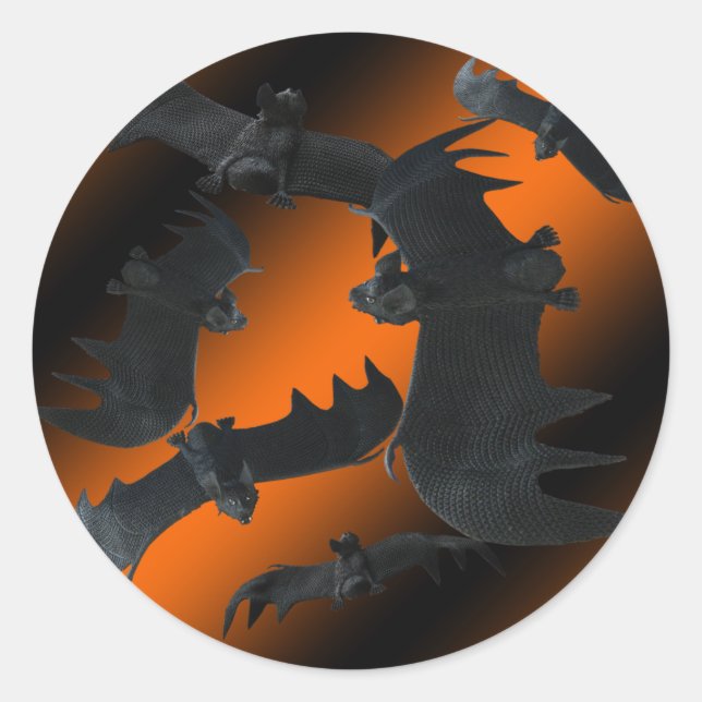 Fledermäuse Halloween Sticker (Vorderseite)