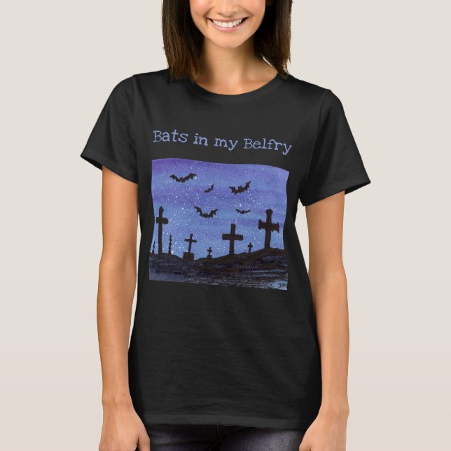 Fledermäuse Halloween-T - Shirt (Vorderseite)