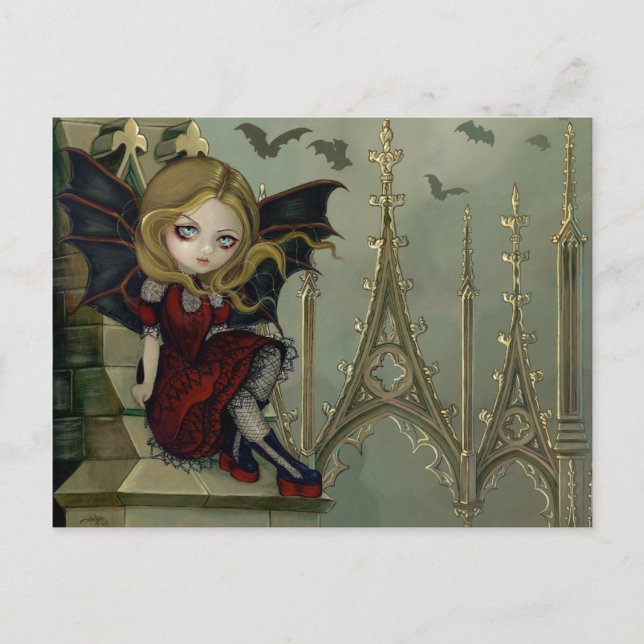 "Fledermäuse in Belfry" Postkarte (Vorderseite)