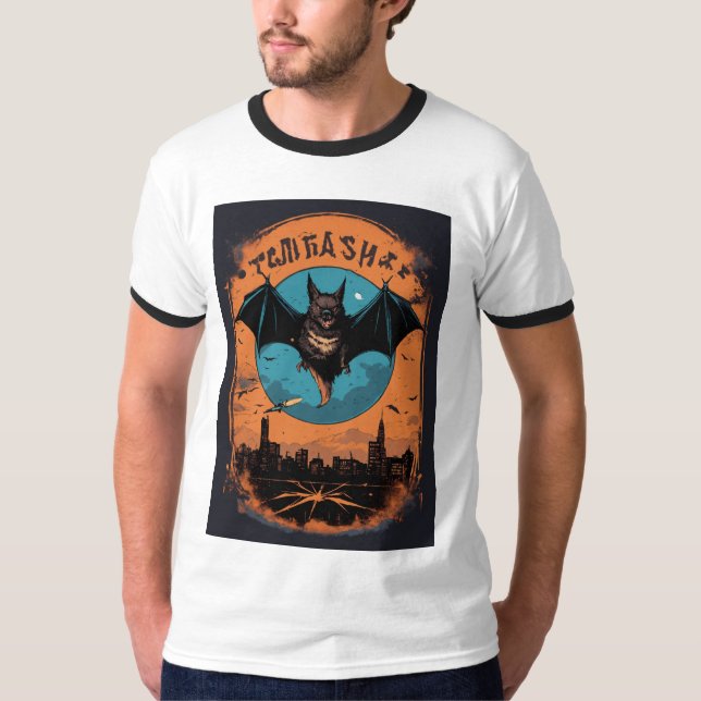 "Fledermäuse in Vogue: Ein nächtliches Elegance" T-Shirt (Vorderseite)