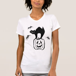 Fledermäuse Katzenkürbis T-Shirt