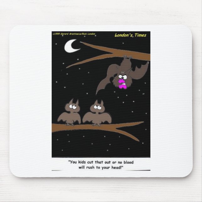 Fledermäuse machen Fehler Funny Halloween Geschenk Mousepad (Vorne)
