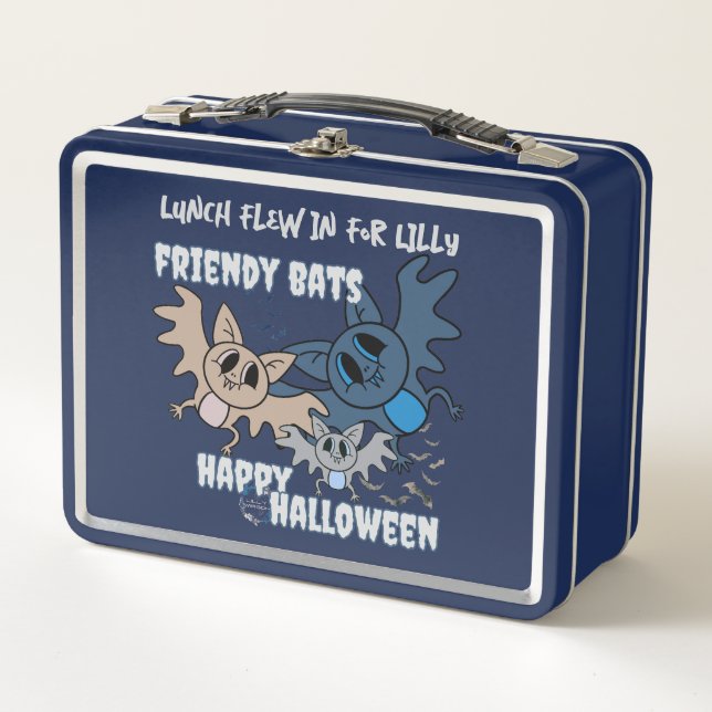 Fledermäuse Metall Brotdose (Vorderseite)