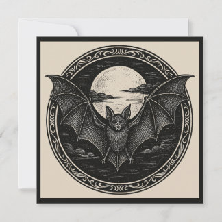 Fledermäuse mit Vollmond Spooky Goth