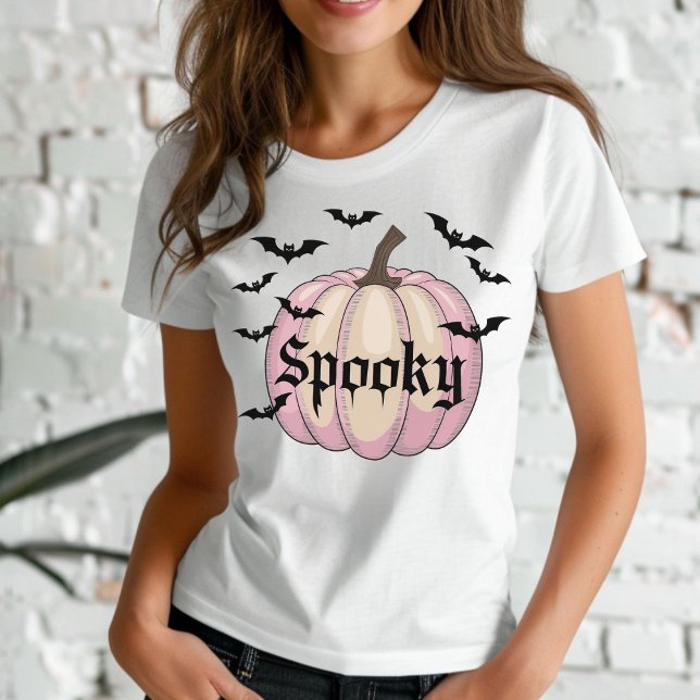 Fledermäuse Pumpkin Halloween T Shirt Pastell (Von Creator hochgeladen)