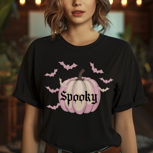 Fledermäuse Pumpkin Spookween T Shirt Pastel (Von Creator hochgeladen)