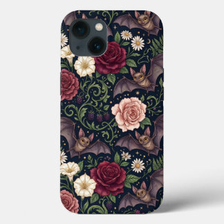 Fledermäuse Rosen Gothic iPhone 13 Hülle