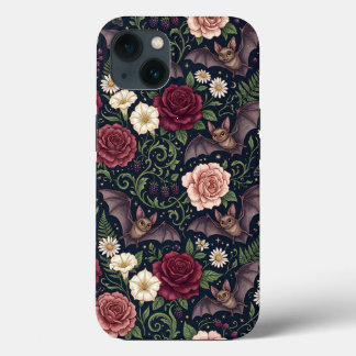 Fledermäuse Rosen Gothic iPhone 13 Hülle