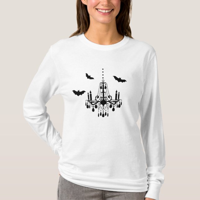 Fledermäuse und Kronleuchter-Shirt T-Shirt (Vorderseite)