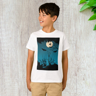 Fledermäuse und Mond Boys T-Shirt