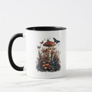 Fledermäuse und Pilz Mond Goblincore Tasse