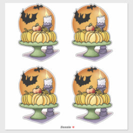 Fledermäuse und Pumpkins Aufkleber