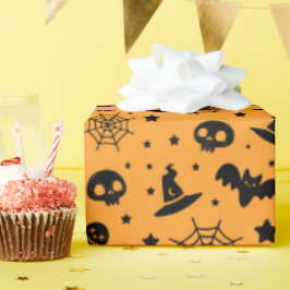 Fledermäuse und Spinnennetze, gespitzt Halloween G Geschenkpapier