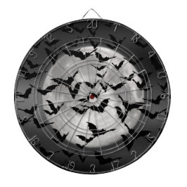 Fledermäuse und Vollmond Dartscheibe