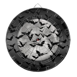 Fledermäuse und Vollmond Dartscheibe