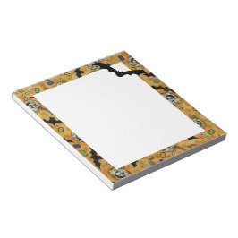 Fledermäuse und Zombie-Jack-O-Lanterns Notizblock