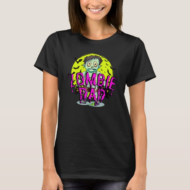 Fledermäuse Zombie-Vater T-Shirt (Vorderseite)