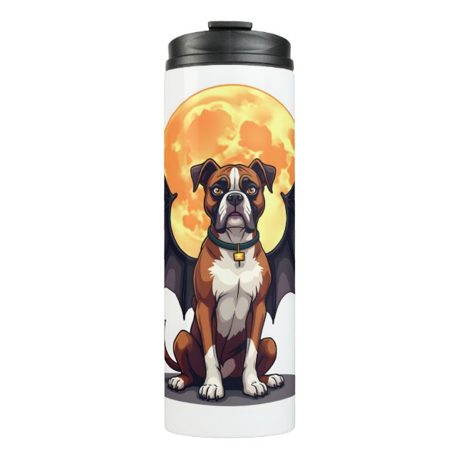 Fledermausflügel Boxer Thermosbecher (Vorderseite)