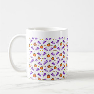 Fledermausflügel-Kürbis-Nahtloses Muster Art Kaffeetasse
