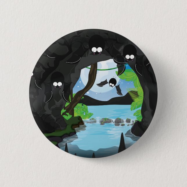 Fledermaushöhle Button (Vorderseite)