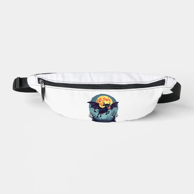 Fledermauskuh um Mitternacht Bauchtasche (Vorderseite)