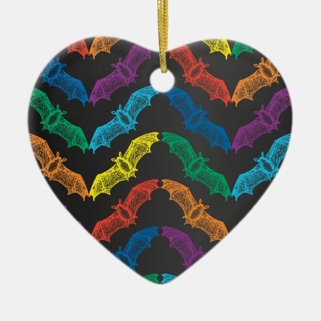 Fledermausornament Keramikornament (Vorne)