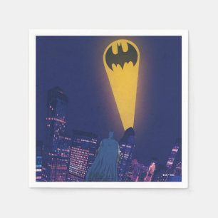Fledermaussignal über Gotham Serviette
