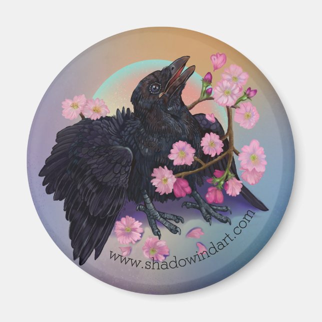 Fledgling Crow Magnet (Vorne)