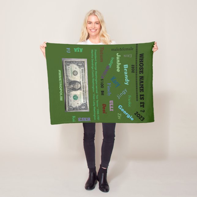 Fleece BABY BLANKET Unisex 30X40 in. /mmetropolim (Beispiel)