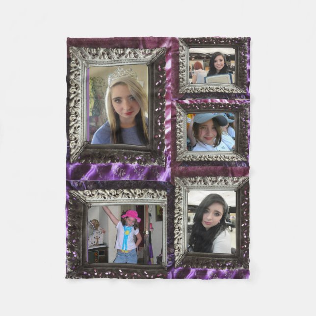 Fleece Blanket 5 Silver Frame Foto Inserts (Vorderseite)
