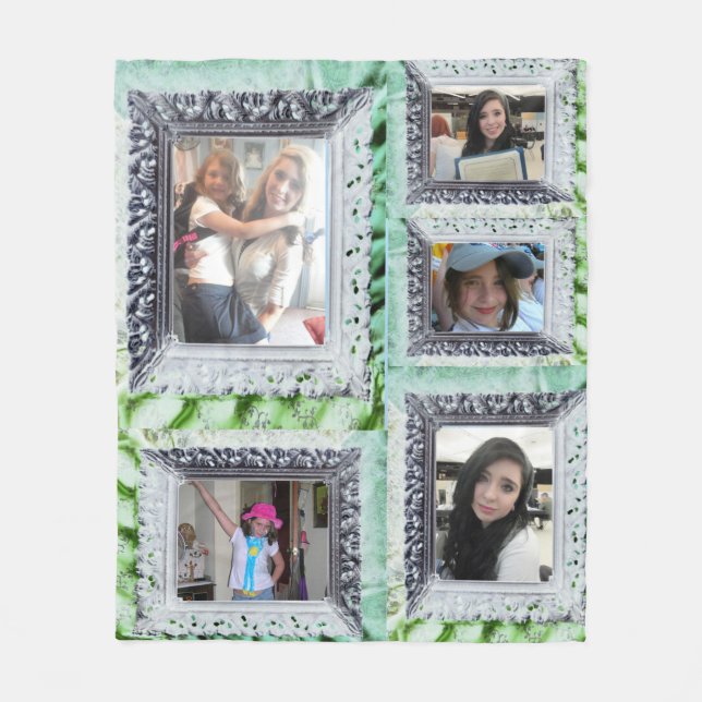 Fleece Blanket 5 Silver Frame Foto Inserts (Vorderseite)