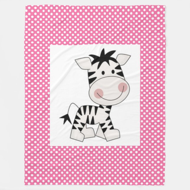 Fleece Blanket/Baby Zebra (Vorderseite)