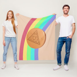 Fleece Blanket Dalgona mehrfache Dreieck Seitenans