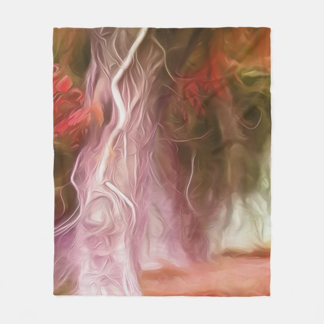 Fleece Blanket Dream Light Red Tree (Vorderseite)