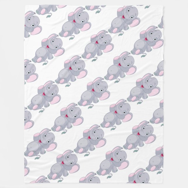 Fleece Blanket/Elephanten (Vorderseite)