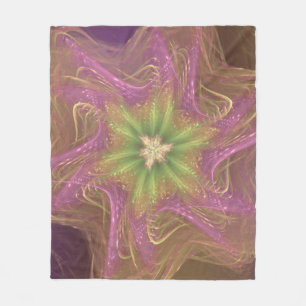 Fleece Blanket Fraktal Light Lila Palette