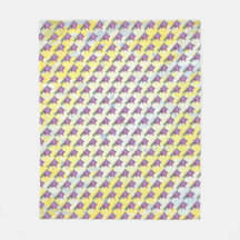 Fleece Blanket - Gelb, Kinderzimmer