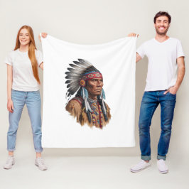 Fleece Blanket - Indigene Amerikaner