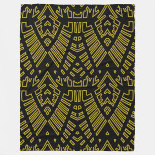 Fleece Blanket - Klassisches Schwarz-Gelb-Design