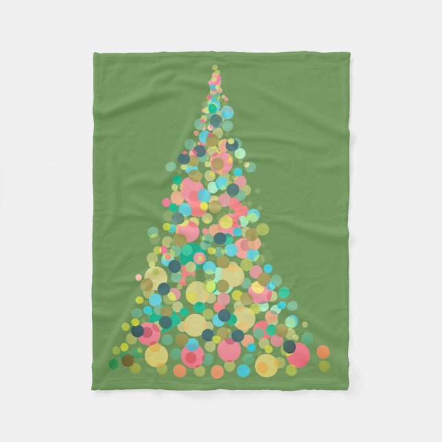 Fleece Blanket, kleiner Holiday-Baum (Vorderseite)