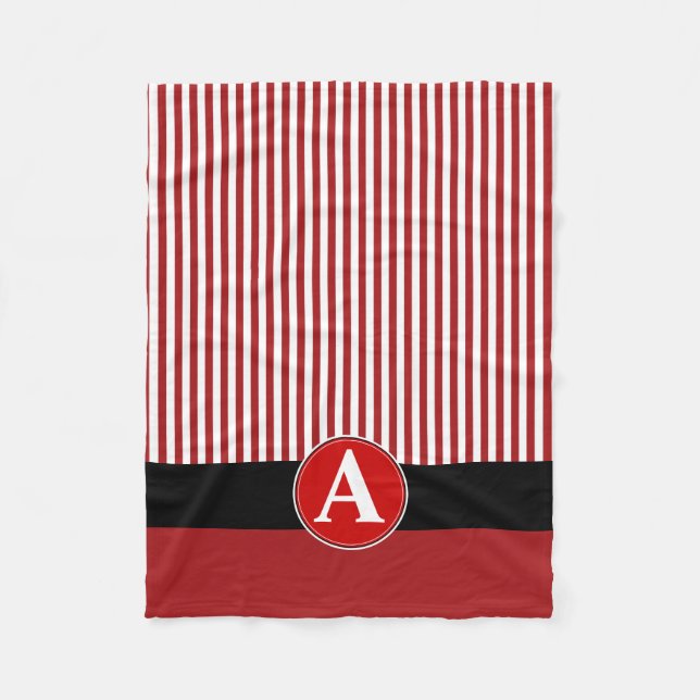 Fleece Blanket, kundenspezifische Monogramm (Vorderseite)