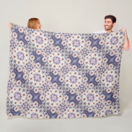 Fleece Blanket Lavender African Daisies