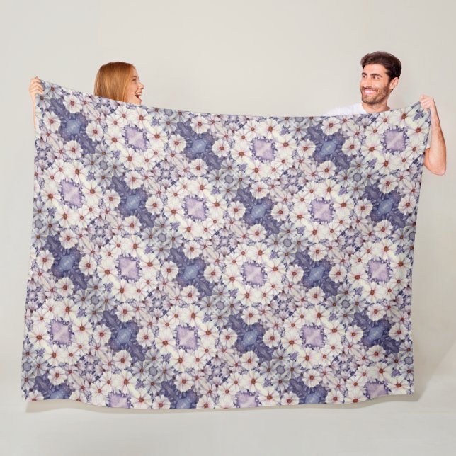 Fleece Blanket Lavender African Daisies (Beispiel)