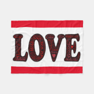 Fleece Blanket/Liebe