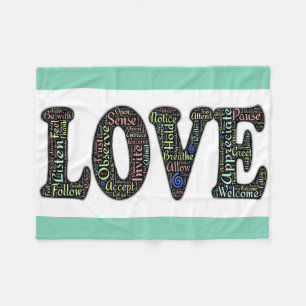 Fleece Blanket/Liebe