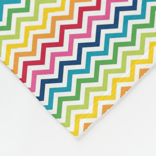 Fleece Blanket - Mehrfarbig Zigzag 3 (Ecke)
